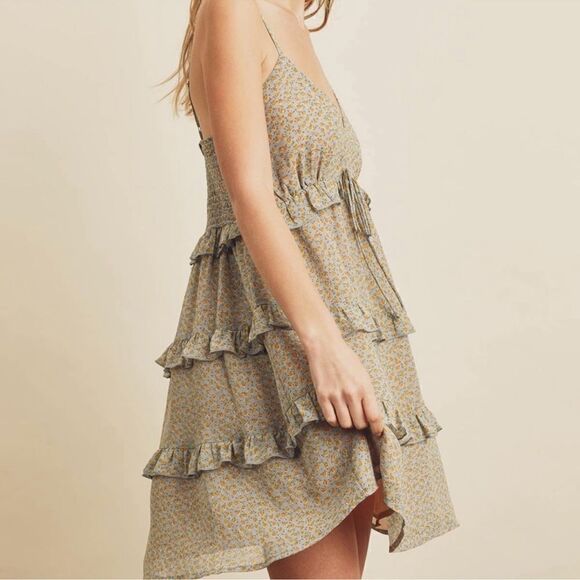 NWT Dress Forum floral tiered dress Size Small - Picture 3 of 6